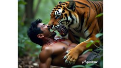 बाँकेमा बाघको आक्रमणमा एक जनाको मृत्यु