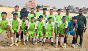लुम्बिनी प्रदेश यु-१४ फुटबल छनौट: फाइनलका लागि सिद्धार्थ विद्या सदनले नवलपरासीसँग खेल्दै