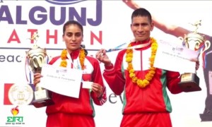 नेपालगञ्ज म्याराथनको उपाधि सेनाका खडकलाई, हाफ म्याराथन जितिन पुर्णलक्ष्मीले