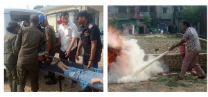 नेपालगञ्जमा भूकम्प तथा आगलागी नियन्त्रण सम्बन्धि कृतिम घटना अभ्यास