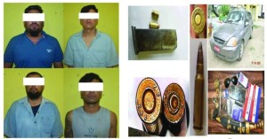 नेपालगन्जमा पेस्तोल पड्काएर आतंक मच्चाउने ४ जना पक्राउ