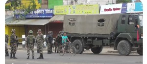 स्थिति तनावग्रस्त बनेपछि नेपालगञ्जमा सेना परिचालन