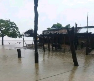 लगातारको वर्षाले डुबे बाँकेको नरैनापुरका दर्जनौं गाउँ