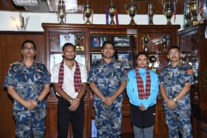 ओलम्पिकमा भाग लिन जाने सशस्त्र प्रहरीका खेलाडीहरुको बिदाई