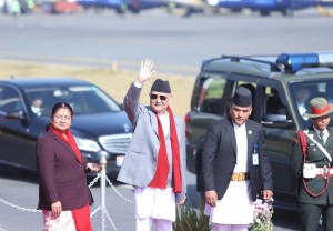 प्रधानमन्त्री ओली चीन प्रस्थान
