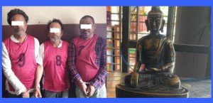 बाँकेको शम्शेरगन्जबाट बुद्धको प्राचीन स्मारकसहित ३ जना पक्राउ