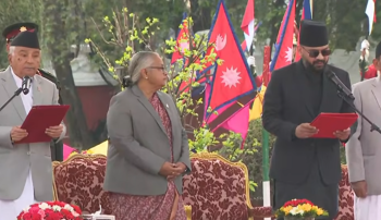 नवनियुक्त प्रधानमन्त्री बालेनले लिए शपथ