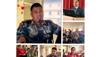 सशस्त्र प्रहरी स्कुलका कक्षा ८ का विद्यार्थीका अभिभावकसँग शिक्षक–अभिभावक बैठक