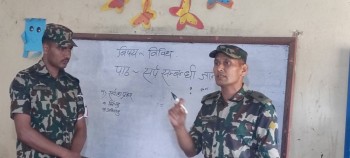 सिद्धार्थ विद्या सदनमा सेनाले दियो सर्पदंश सचेतना कक्षा