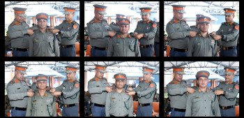 सशस्त्र प्रहरीका ६ एसएसपीसहित दर्जनौं सशस्त्र प्रहरी अधिकृतले पाए दर्ज्यानी चिन्ह
