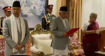 नवनियुक्त प्रधानमन्त्री सुशीला कार्कीले लिइन् शपथ