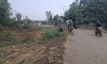 नेपालगञ्ज-गुलरिया सडकको खजुरामा ४ लेनको पक्की पुल निर्माण हुँदै