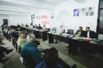 महाधिवेशन तोक्ने विषयमा कांग्रेस संस्थापन र इतर पक्षबीच सहमति हुन नसक्दा बैठक स्थगित