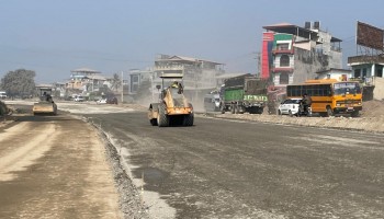 परसपुर - गौघाट सडक स्तरोन्नतिले गति लिँदै