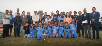 सिद्धार्थ विद्या सदन बन्यो एन्फा यु–१४ फुटबल च्याम्पियन