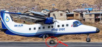 नेपालगन्जबाट डोल्पा उडेको सीता एयरको जहाजको अवतरणका क्रममा पांग्रा खुस्कियो