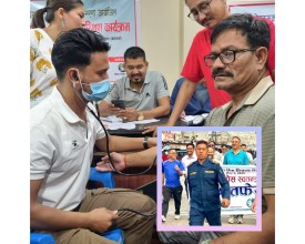 नेपालगञ्जमा पत्रकारको प्रभातफेरी, ५० जना पत्रकारको स्वास्थ जाँच