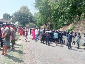 बाँकेको राप्तीसोनारीमा बसले मोटरसाइकललाई ठक्कर दियो, सुवेदीको मृत्यु, चालक गम्भीर घाइते