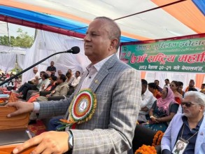 देशमा बलियो राजनीतिक शक्ति निर्माणका लागि जनताले संकल्प गर्नुपर्ने समय आएको छ: एमाले महासचिव पोखरेल