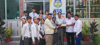 भोटेकोशी बाढीपीडितका लागि सिद्धार्थ विद्या सदनको १ लाख २ हजार सहयोग