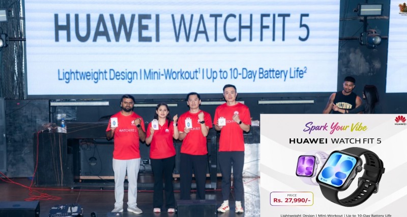 फिटनेस प्रेमीका लागि Huawei को नयाँ उपहार, WATCH FIT 5 नेपालमा