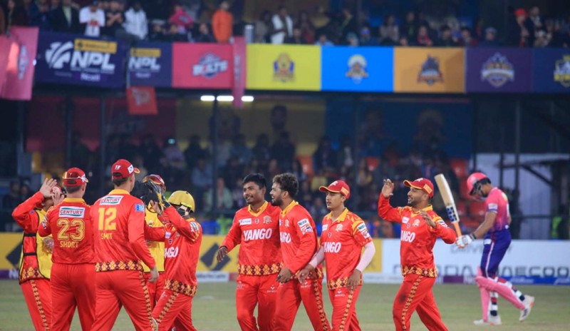 लुम्बिनी लायन्स एनपीएलको प्लेअफमा,जनकपुर बोल्ट्स ४ विकेटले पराजित