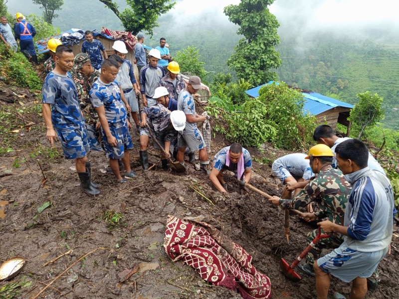 जाजरकोट पहिरोमा मृत्यु हुनेको संख्या तीन पुग्यो, दुई जना अझै बेपत्ता