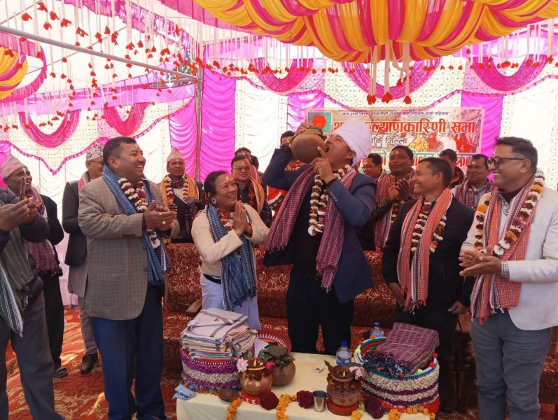 राप्तीसोनारीको धामपुरमा माघी मिलन.......
