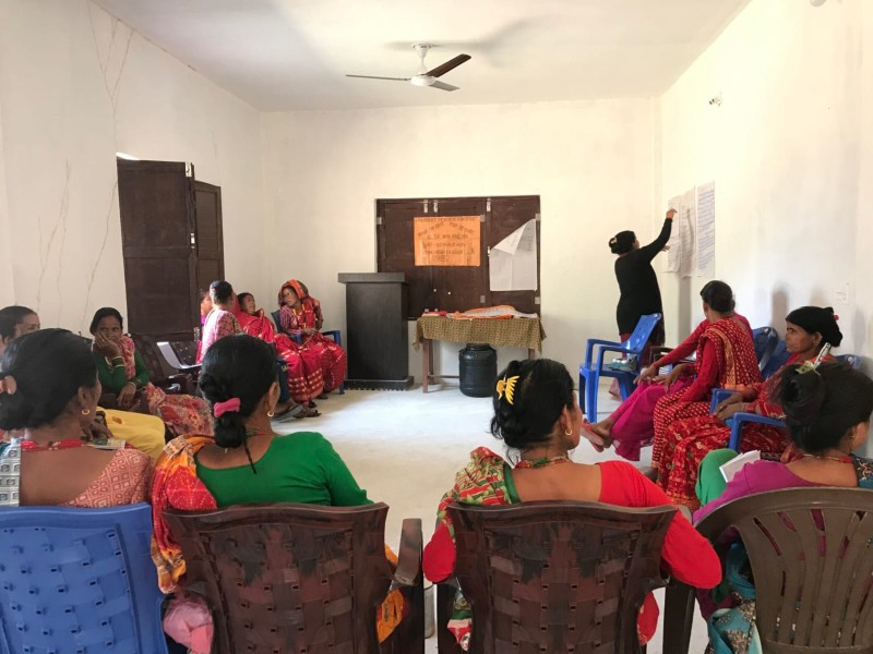 साँफेबगरमा करेसाबारी तथा बेमौसमी तरकारी खेती सम्बन्धी क्षमता अभिवृद्धि तालिम
