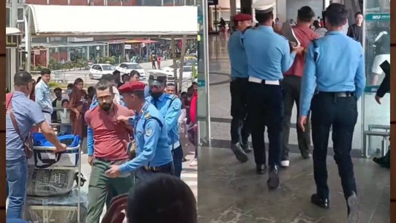 त्रिभुवन विमानस्थलमा युवकलाई दुर्व्यवहार ३ जना प्रहरीलाई कारबाही