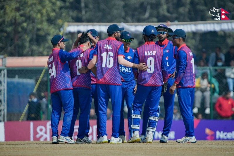 क्यानडाले नेपाललाई दियो २३३ रनको लक्ष्य