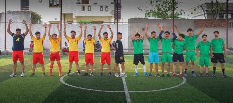 प्रेस युनियनको स्थापना दिवसमा पत्रकार र स्वास्थ्यकर्मीको मैत्रीपूर्ण फुटसल,पत्रकार पराजित